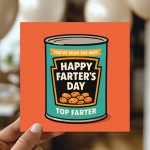 Funny Joke Cards For Dad For Fathers Day TOP FARTER Dad Card