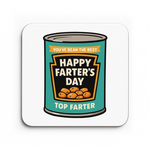 Funny Gift For Fathers Day TOP FARTER Coaster Funny Gift For Dad