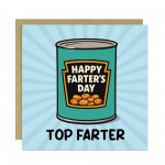 Funny Cards For Dad For Fathers Day TOP FARTER Dad Card
