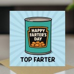 Funny Cards For Dad For Fathers Day TOP FARTER Dad Card