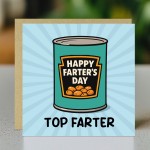 Funny Cards For Dad For Fathers Day TOP FARTER Dad Card