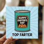 Funny Cards For Dad For Fathers Day TOP FARTER Dad Card