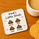 Personalised Gift For Dad Funny Dad Gift DAD COASTER Birthday