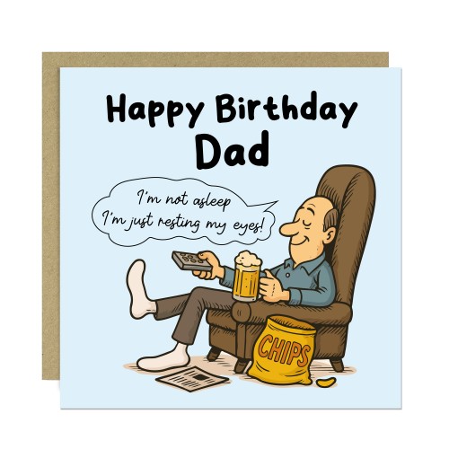 Cards For Dad For Birthday Funny Joke Dad Card With Envelope