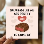 Funny Card For Girlfriend Anniversary Valentines Cards Birthday 