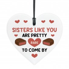 Funny Gifts For Sister Sisters Rare To Come By Heart Plaque