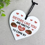 Funny Gifts For Sister Sisters Rare To Come By Heart Plaque
