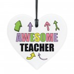 Teacher Gift Hanging Heart Thank You Gift AWESOME Teacher