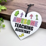 Gift For Teaching Assistant AWESOME TA Hanging Plaque