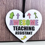 Gift For Teaching Assistant AWESOME TA Hanging Plaque