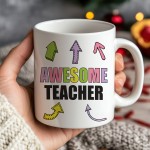 Gift For Teacher AWESOME TEACHER MUG Teacher Appreciation Gift