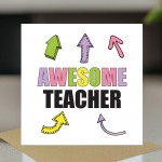 Card For Teacher AWESOME Teacher Card Teacher Appreciation Card