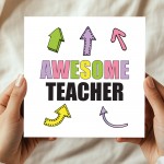 Card For Teacher AWESOME Teacher Card Teacher Appreciation Card