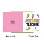 Card For Teacher AWESOME Teacher Card Teacher Appreciation Card