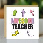Card For Teacher AWESOME Teacher Card Teacher Appreciation Card