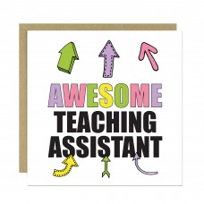Card For Teaching Assistant AWESOME Teaching Assistant Card
