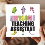 Card For Teaching Assistant AWESOME Teaching Assistant Card
