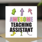 Card For Teaching Assistant AWESOME Teaching Assistant Card
