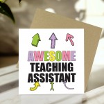 Card For Teaching Assistant AWESOME Teaching Assistant Card