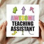 Card For Teaching Assistant AWESOME Teaching Assistant Card