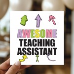 Card For Teaching Assistant AWESOME Teaching Assistant Card