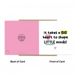 Thank You Card For Teacher With Kraft Envelope Big Heart Thank You Card For Teacher With Kraft Envelope Big Heart