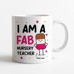 Gift For Nursery Teacher Thank You Gift FAB Teacher Mug
