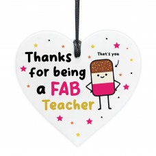 Teacher Gift Hanging Heart Thank You Gift FAB Teacher Present