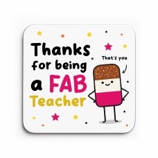 Teacher Coaster Thank You Gift FAB Teacher Appreciation Gift