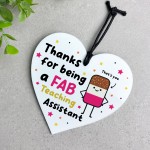 Teaching Assistant Gift Hanging Heart Thank You Gift FAB TA