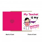 Card For Teacher Thank You Card My Superhero Card For Women