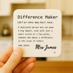 Gift For Teacher Personalised Coaster For Teacher Appreciation