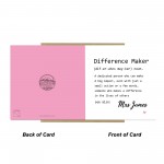 Personalised Thank You Card For Teacher Difference Maker