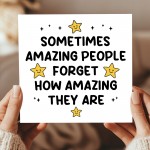 Amazing Person Reminder Appreciation Card For Teachers Volunteer