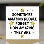 Amazing Person Reminder Appreciation Card For Teachers Volunteer