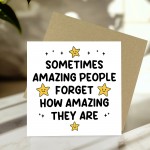 Amazing Person Reminder Appreciation Card For Teachers Volunteer