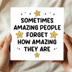 Amazing Person Reminder Appreciation Card For Teachers Volunteer