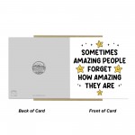 Amazing Person Reminder Appreciation Card For Teachers Volunteer