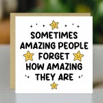 Amazing Person Reminder Appreciation Card For Teachers Volunteer