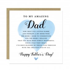 Amazing Dad Fathers Day Card From Daughter Happy Father's Day