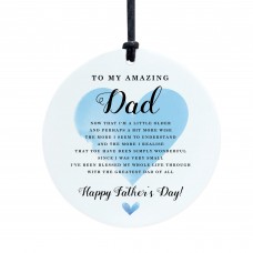 Fathers Day Amazing Dad Hanging Plaque Gift For Dad From Kids