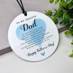 Fathers Day Amazing Dad Hanging Plaque Gift For Dad From Kids