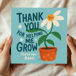 Teacher Thank You Card from Kids Teacher Appreciation Cards