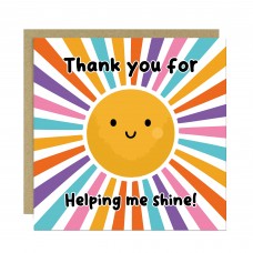 Teacher Thank You Card From Children Teacher Appreciation Card