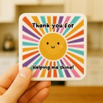 Thank You Gift For Teacher Keepsake Helping Me Shine