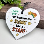 Present For Teacher End Of Term Leaving Gift Helping Me Shine