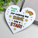 Present For Teacher End Of Term Leaving Gift Helping Me Shine
