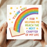 Beautiful Thank You Card For Teacher Appreciation Card