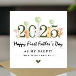 Personalised First Father's Day Card For New Dad Daddy 1st 