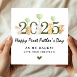 Personalised First Father's Day Card For New Dad Daddy 1st 